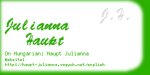 julianna haupt business card